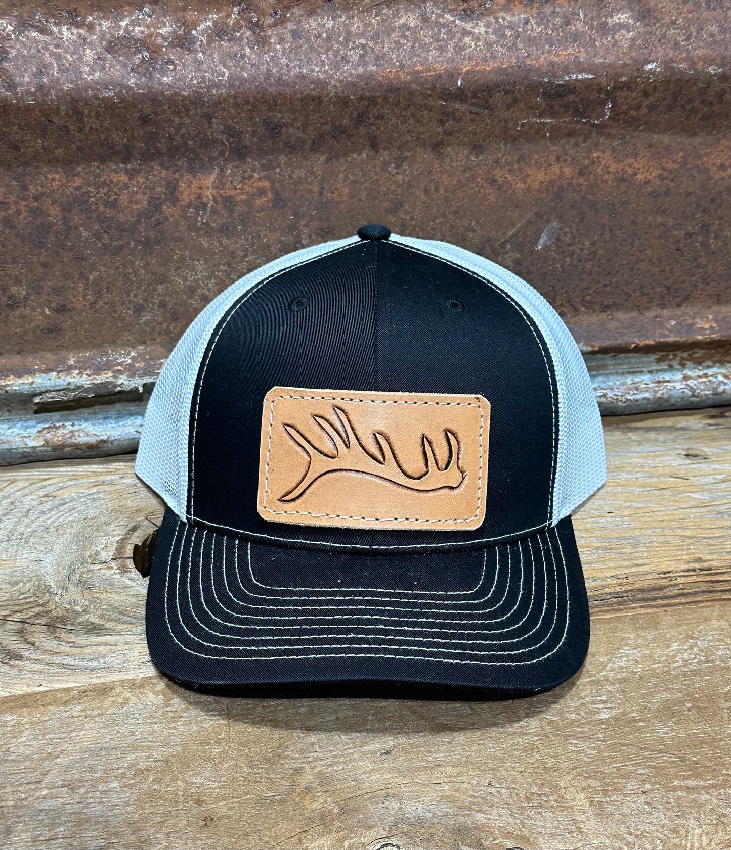 Custom leather patched hat