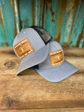 Custom leather patched hat